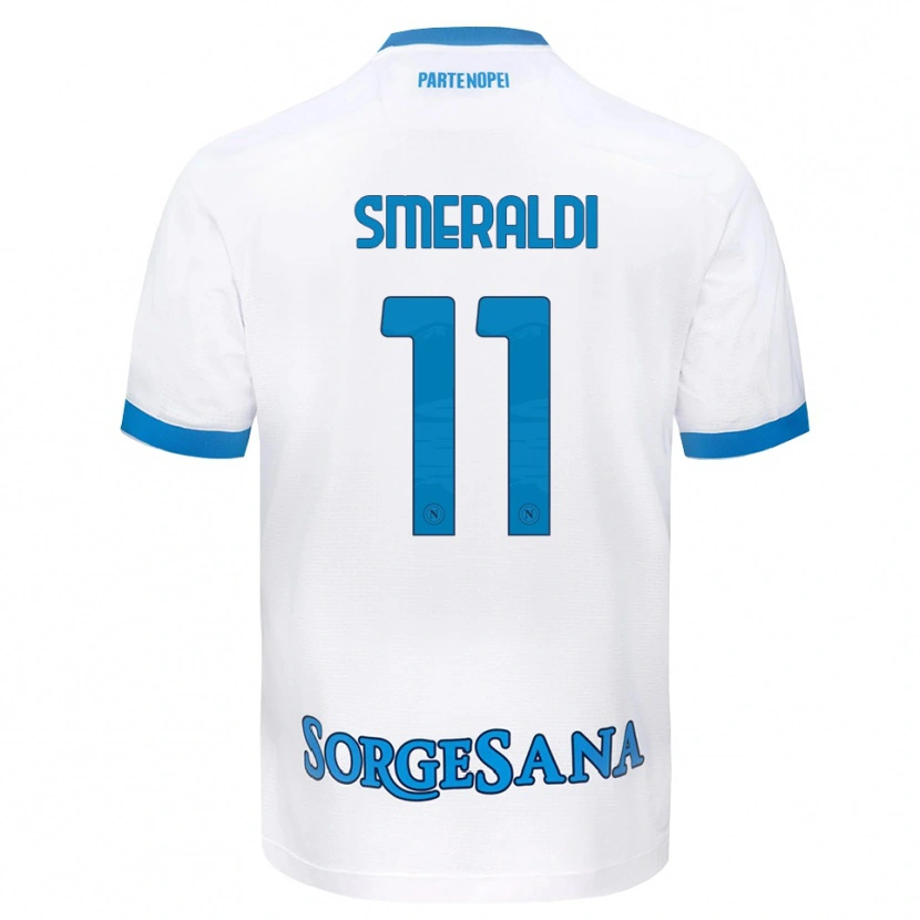 Danxen Kinder Andrea Smeraldi #11 Weiß Hellblau Auswärtstrikot Trikot 2026/27 T-Shirt