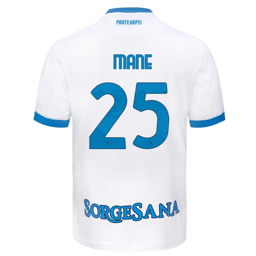 Danxen Kinder Balla Mousa Mane #25 Weiß Hellblau Auswärtstrikot Trikot 2026/27 T-Shirt