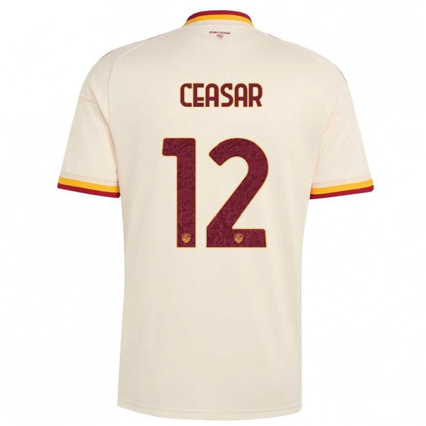 Danxen Kinder Camelia Ceasar #12 Champagner Rot Gelb Auswärtstrikot Trikot 2026/27 T-Shirt