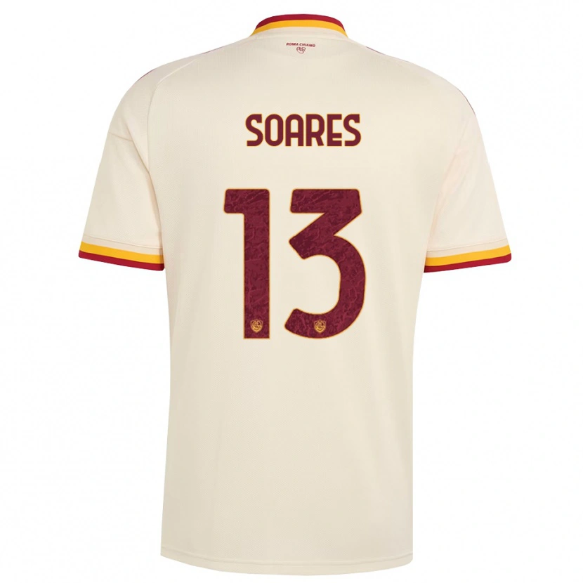 Danxen Kinder Jayden Soares #13 Champagner Rot Gelb Auswärtstrikot Trikot 2026/27 T-Shirt