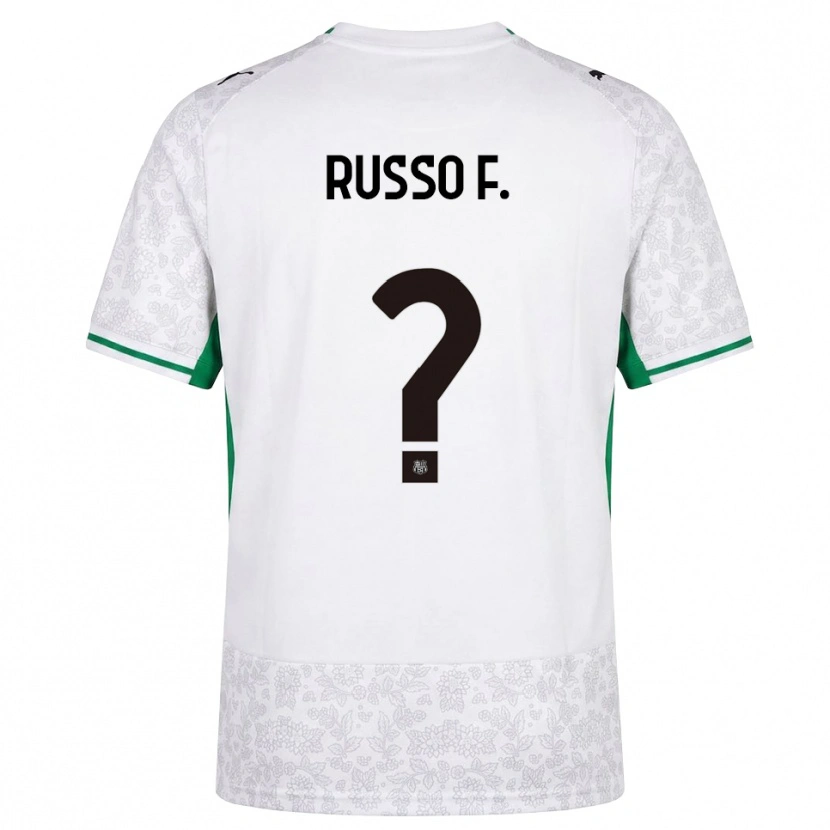 Danxen Kinder Flavio Russo #0 Weiß Schwarz Grün Auswärtstrikot Trikot 2026/27 T-Shirt