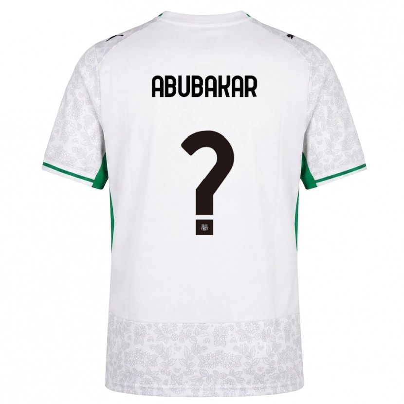 Danxen Kinder Salim Abubakar #0 Weiß Schwarz Grün Auswärtstrikot Trikot 2026/27 T-Shirt