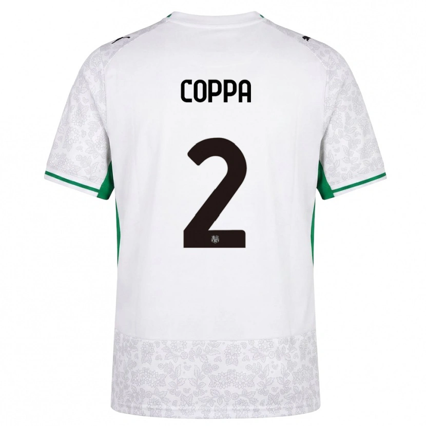Danxen Kinder Samuele Coppa #2 Weiß Schwarz Grün Auswärtstrikot Trikot 2026/27 T-Shirt