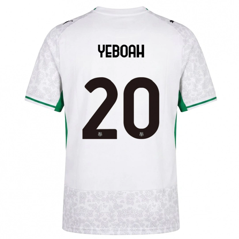 Danxen Kinder Daniel Yeboah #20 Weiß Schwarz Grün Auswärtstrikot Trikot 2026/27 T-Shirt