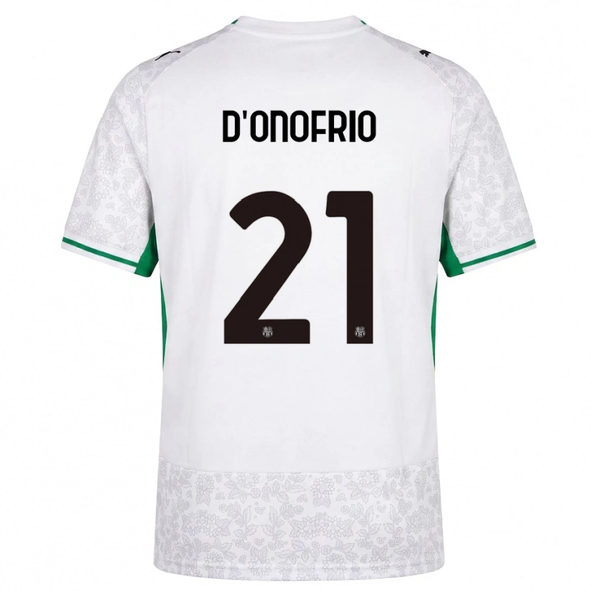 Danxen Kinder Karol D'onofrio #21 Weiß Schwarz Grün Auswärtstrikot Trikot 2026/27 T-Shirt