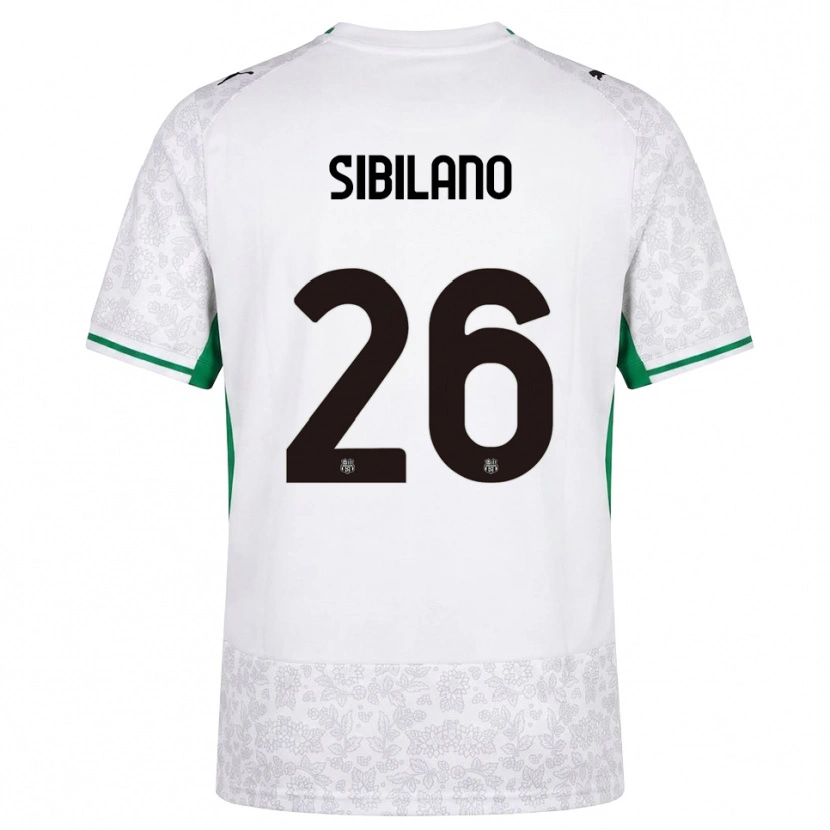 Danxen Kinder Alessio Sibilano #26 Weiß Schwarz Grün Auswärtstrikot Trikot 2026/27 T-Shirt