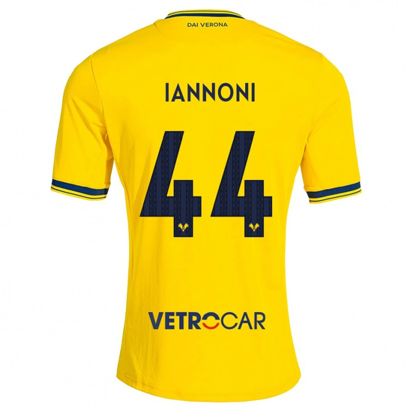 Danxen Kinder Edoardo Iannoni #44 Gelb Rot Auswärtstrikot Trikot 2026/27 T-Shirt