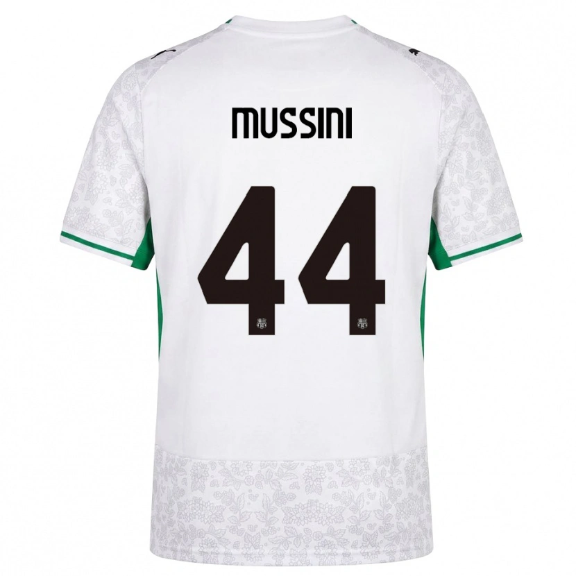 Danxen Kinder Andrea Mussini #44 Weiß Schwarz Grün Auswärtstrikot Trikot 2026/27 T-Shirt