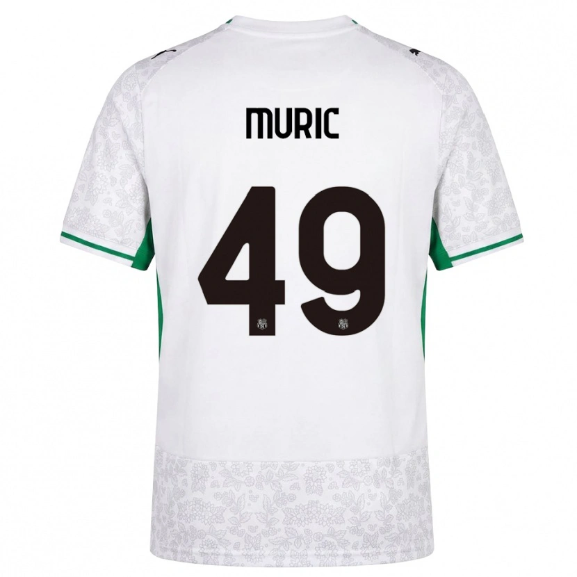 Danxen Kinder Arijanet Murić #49 Weiß Schwarz Grün Auswärtstrikot Trikot 2026/27 T-Shirt