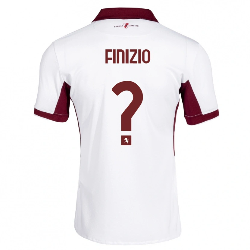 Danxen Kinder Davide Finizio #0 Burgund Weiß Rot Auswärtstrikot Trikot 2026/27 T-Shirt