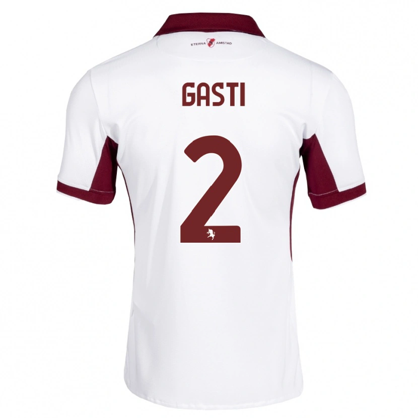 Danxen Kinder Habtamu Gasti #2 Burgund Weiß Rot Auswärtstrikot Trikot 2026/27 T-Shirt