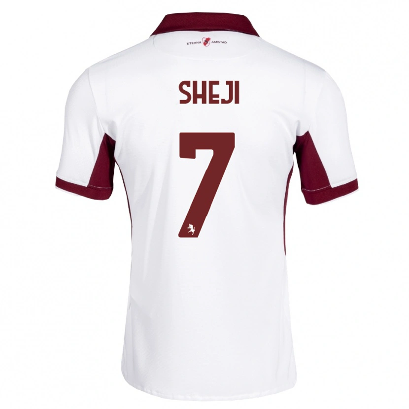 Danxen Kinder Rikardo Sheji #7 Burgund Weiß Rot Auswärtstrikot Trikot 2026/27 T-Shirt