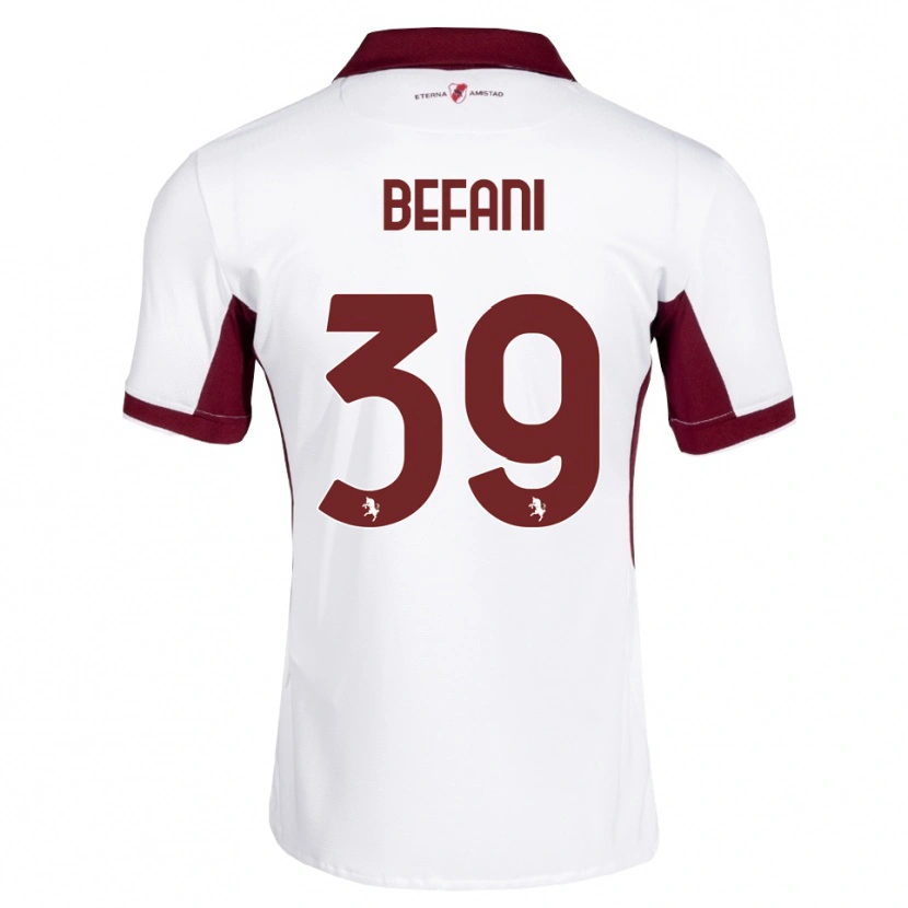 Danxen Kinder Haron Befani #39 Burgund Weiß Rot Auswärtstrikot Trikot 2026/27 T-Shirt