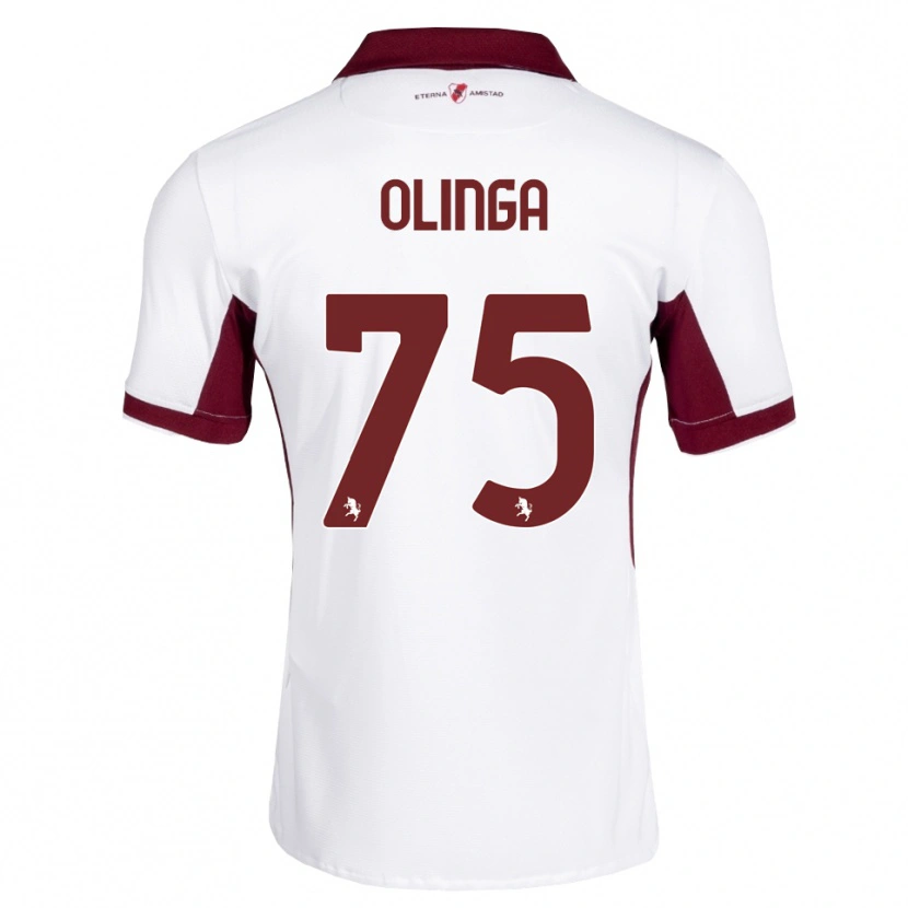 Danxen Kinder Kenny Liema Olinga #75 Burgund Weiß Rot Auswärtstrikot Trikot 2026/27 T-Shirt