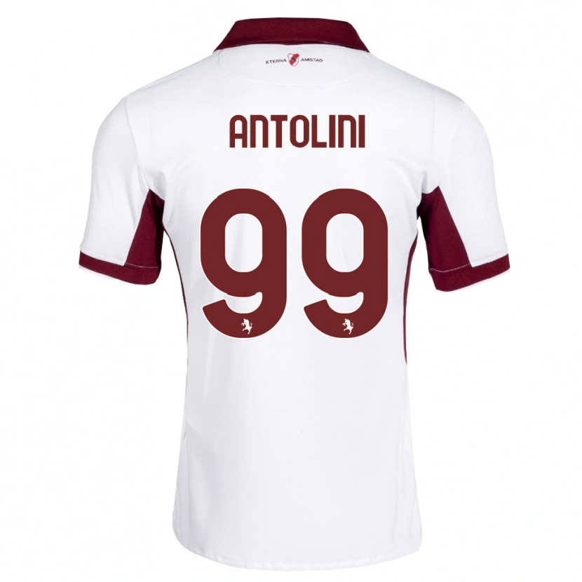 Danxen Kinder Jacopo Antolini #99 Burgund Weiß Rot Auswärtstrikot Trikot 2026/27 T-Shirt