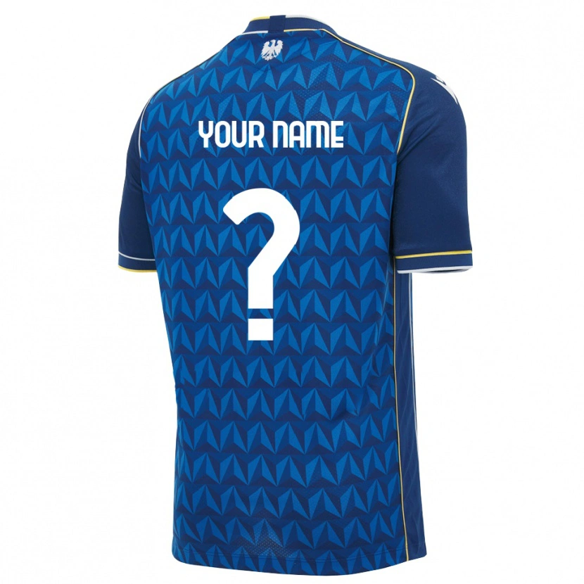 Danxen Kinder Ihren Namen #0 Königsblau Weiß Blau Auswärtstrikot Trikot 2026/27 T-Shirt