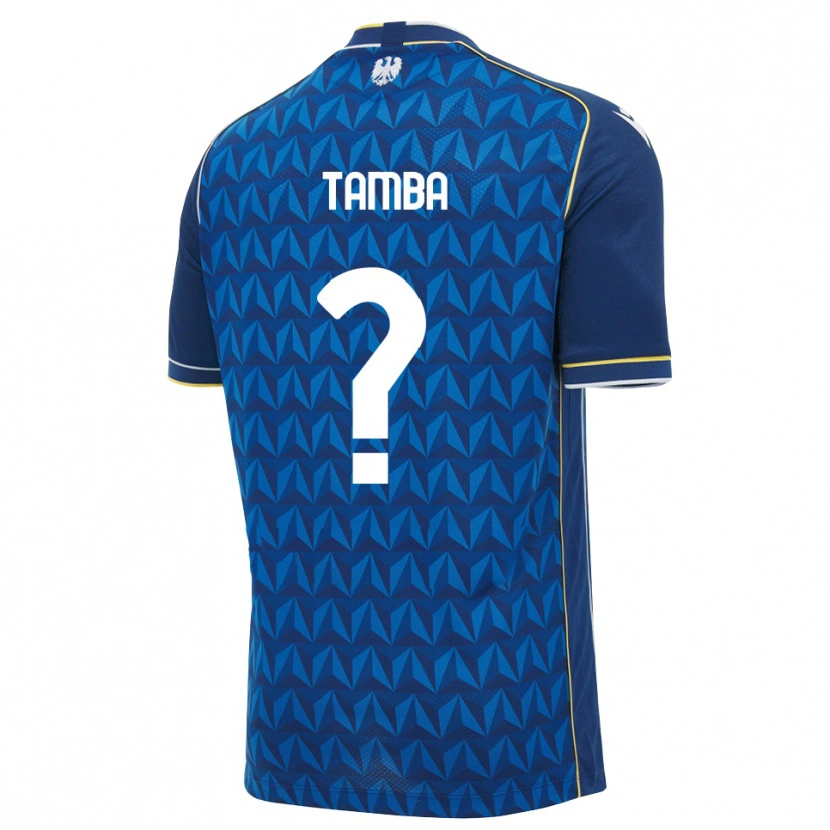 Danxen Kinder Ibrahima Tamba #0 Königsblau Weiß Blau Auswärtstrikot Trikot 2026/27 T-Shirt