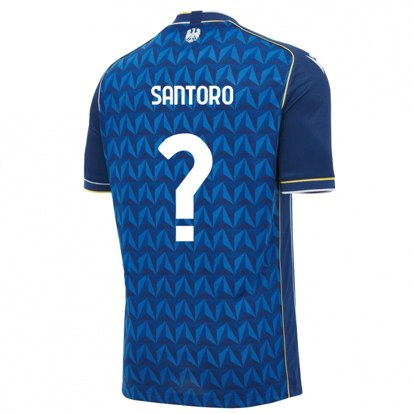 Danxen Kinder Tommaso Santoro #0 Königsblau Weiß Blau Auswärtstrikot Trikot 2026/27 T-Shirt