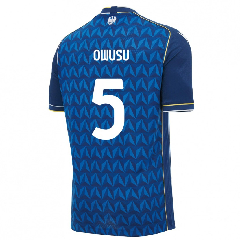 Danxen Kinder Robert Owusu #5 Königsblau Weiß Blau Auswärtstrikot Trikot 2026/27 T-Shirt
