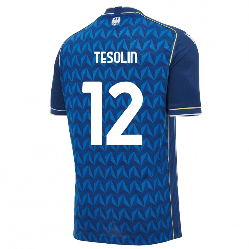 Danxen Kinder Matteo Tesolin #12 Königsblau Weiß Blau Auswärtstrikot Trikot 2026/27 T-Shirt