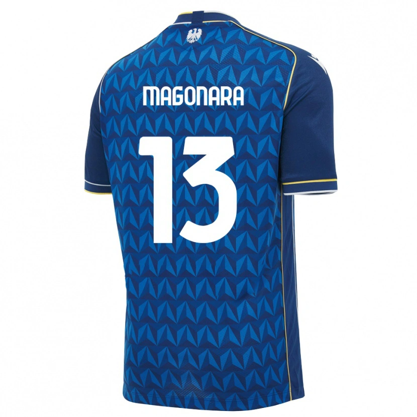 Danxen Kinder Matteo Magonara #13 Königsblau Weiß Blau Auswärtstrikot Trikot 2026/27 T-Shirt