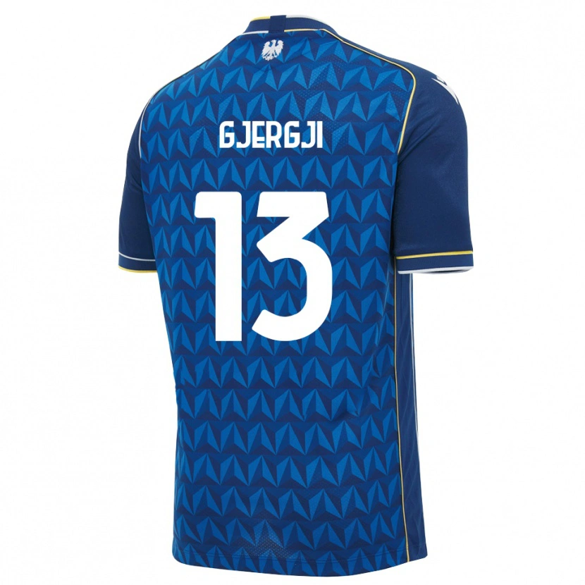 Danxen Kinder Alessio Gjergji #13 Königsblau Weiß Blau Auswärtstrikot Trikot 2026/27 T-Shirt