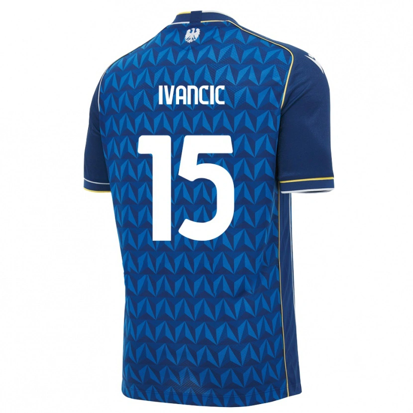 Danxen Kinder Val Ivancic #15 Königsblau Weiß Blau Auswärtstrikot Trikot 2026/27 T-Shirt