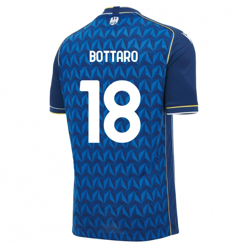 Danxen Kinder Leonardo Bottaro #18 Königsblau Weiß Blau Auswärtstrikot Trikot 2026/27 T-Shirt