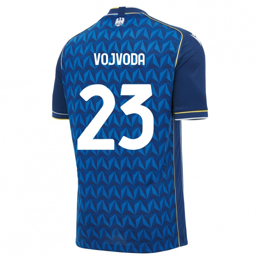 Danxen Kinder Mërgim Vojvoda #23 Königsblau Weiß Blau Auswärtstrikot Trikot 2026/27 T-Shirt