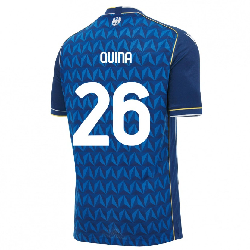Danxen Kinder Domingos Quina #26 Königsblau Weiß Blau Auswärtstrikot Trikot 2026/27 T-Shirt