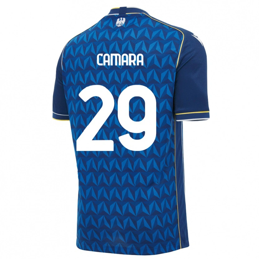 Danxen Kinder Abdoulaye Camara #29 Königsblau Weiß Blau Auswärtstrikot Trikot 2026/27 T-Shirt
