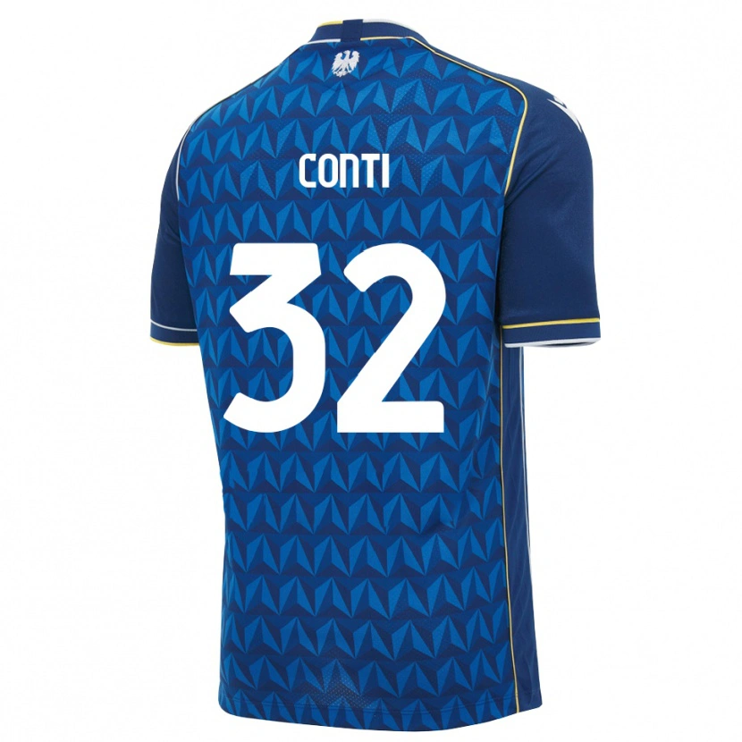 Danxen Kinder Manuel Conti #32 Königsblau Weiß Blau Auswärtstrikot Trikot 2026/27 T-Shirt
