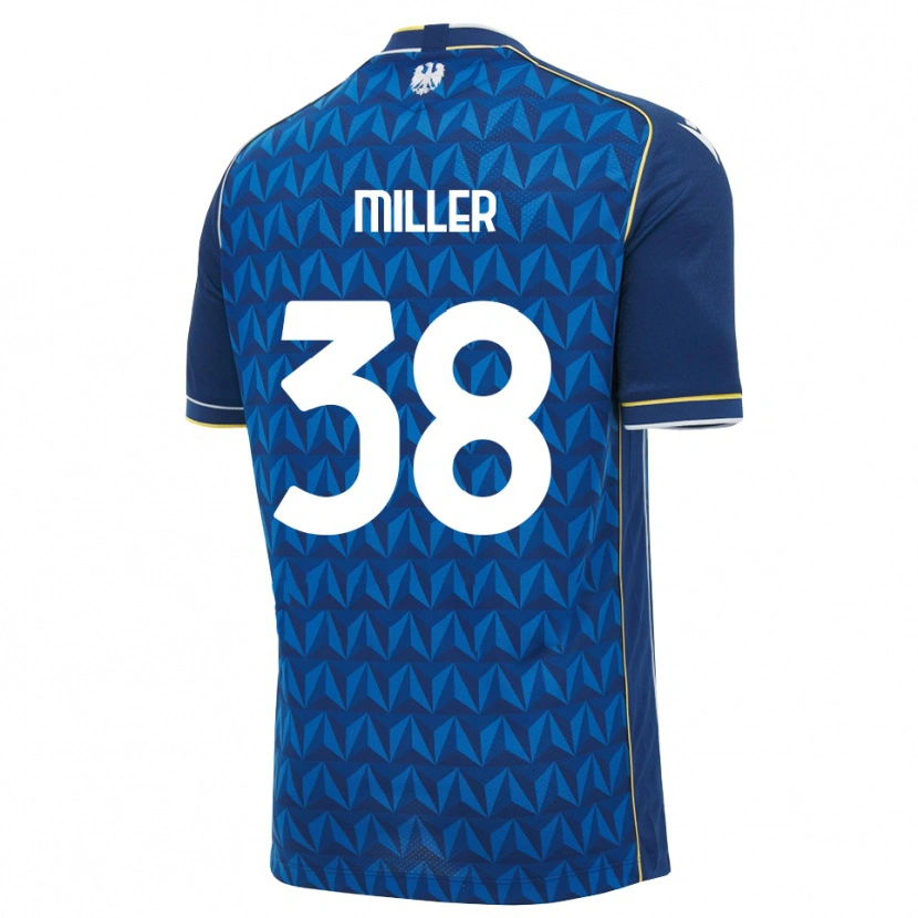 Danxen Kinder Lennon Miller #38 Königsblau Weiß Blau Auswärtstrikot Trikot 2026/27 T-Shirt