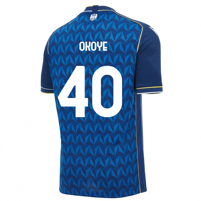 Danxen Kinder Maduka Okoye #40 Königsblau Weiß Blau Auswärtstrikot Trikot 2026/27 T-Shirt