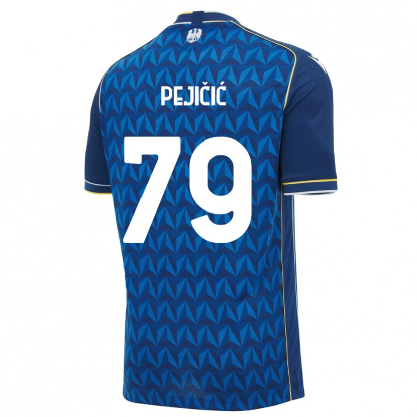 Danxen Kinder David Pejičić #79 Königsblau Weiß Blau Auswärtstrikot Trikot 2026/27 T-Shirt