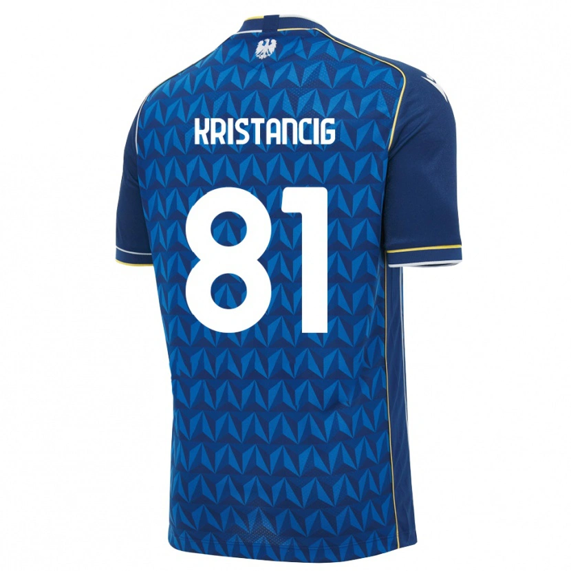Danxen Kinder Luca Kristancig #81 Königsblau Weiß Blau Auswärtstrikot Trikot 2026/27 T-Shirt