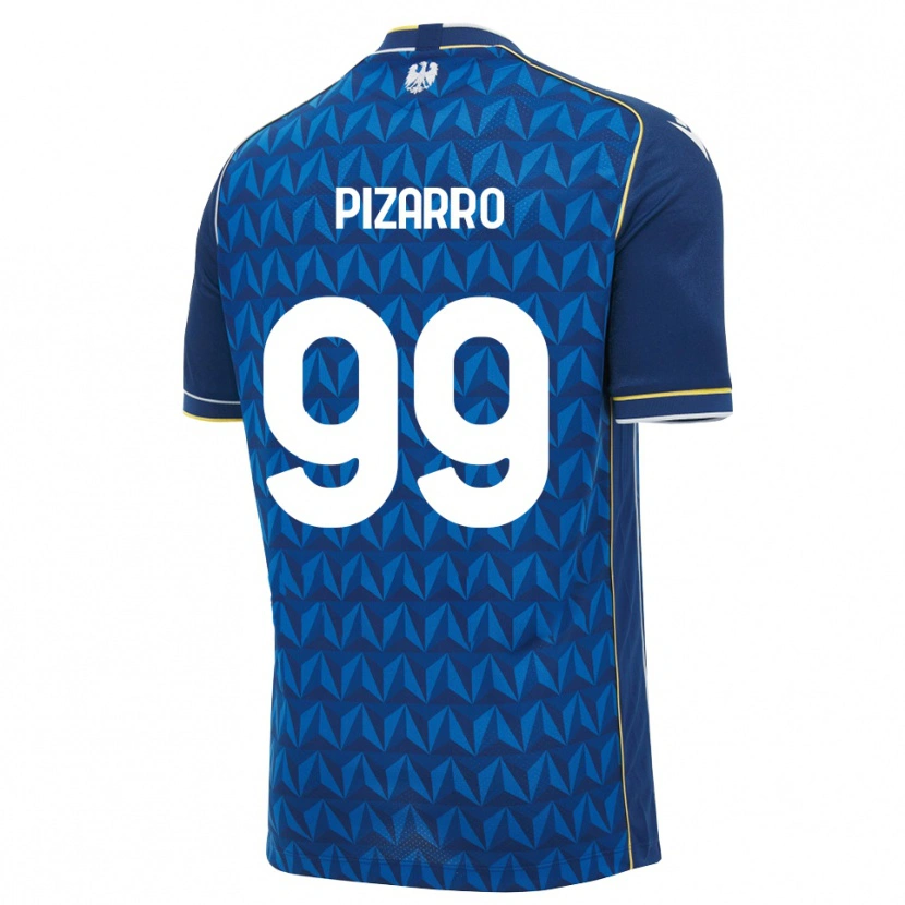 Danxen Kinder Damián Pizarro #99 Königsblau Weiß Blau Auswärtstrikot Trikot 2026/27 T-Shirt