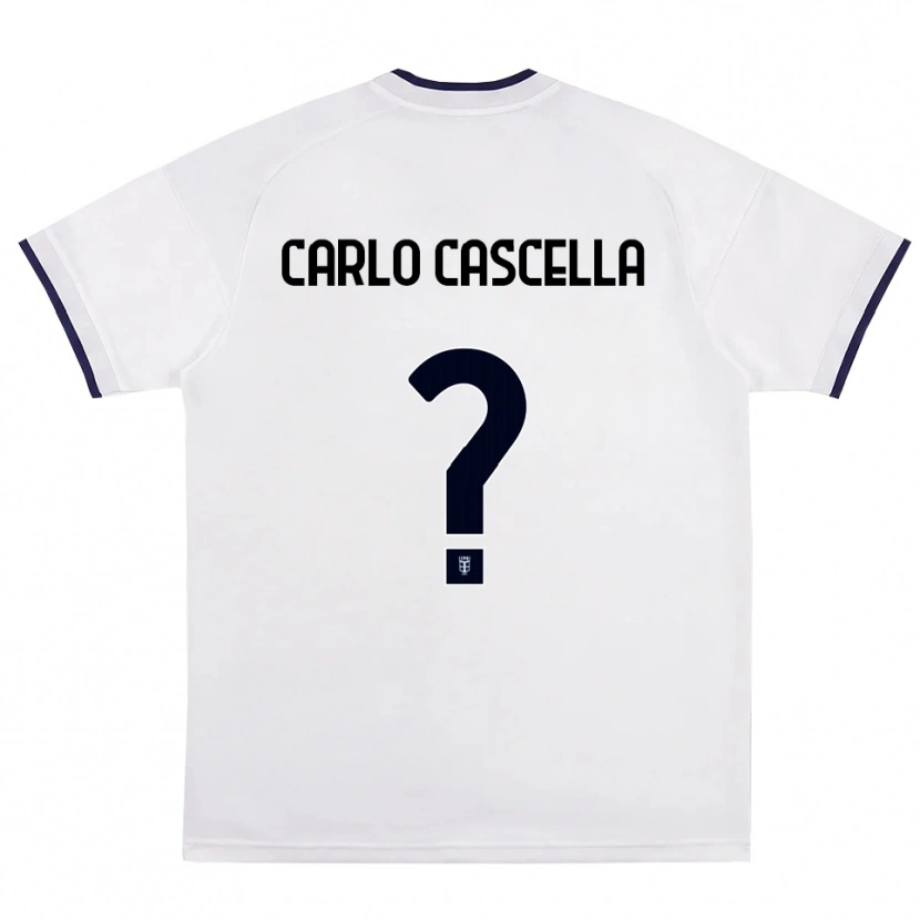 Danxen Kinder William Carlo Cascella #0 Weiß Rot Königsblau Auswärtstrikot Trikot 2026/27 T-Shirt