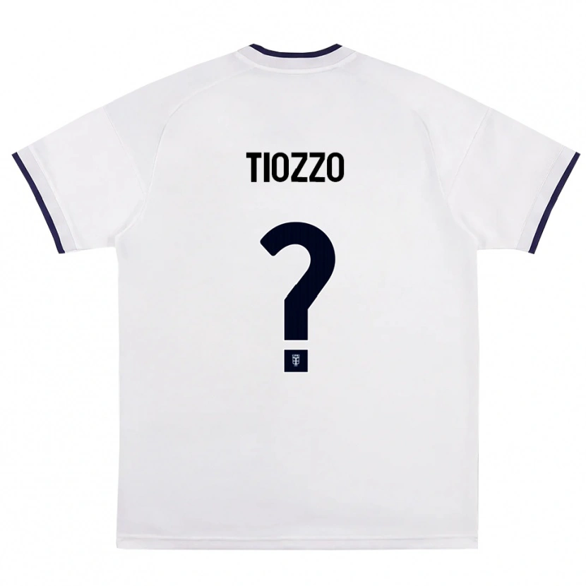 Danxen Kinder Leonardo Tiozzo #0 Weiß Rot Königsblau Auswärtstrikot Trikot 2026/27 T-Shirt