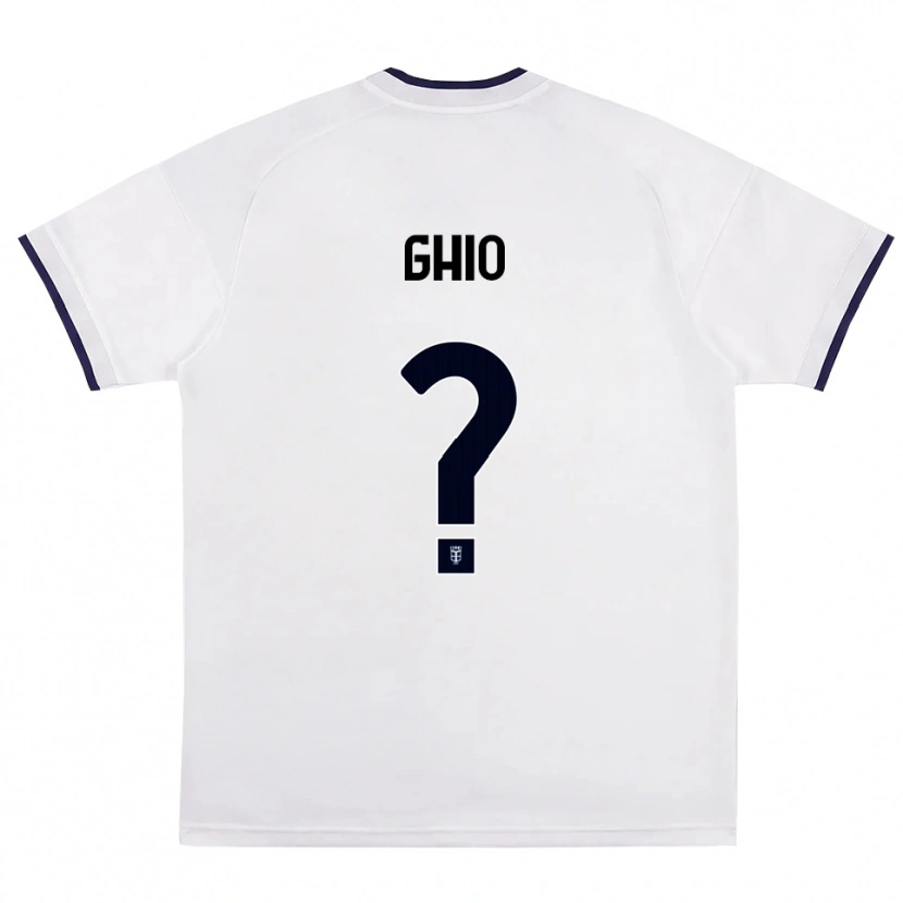 Danxen Kinder Mattia Ghio #0 Weiß Rot Königsblau Auswärtstrikot Trikot 2026/27 T-Shirt
