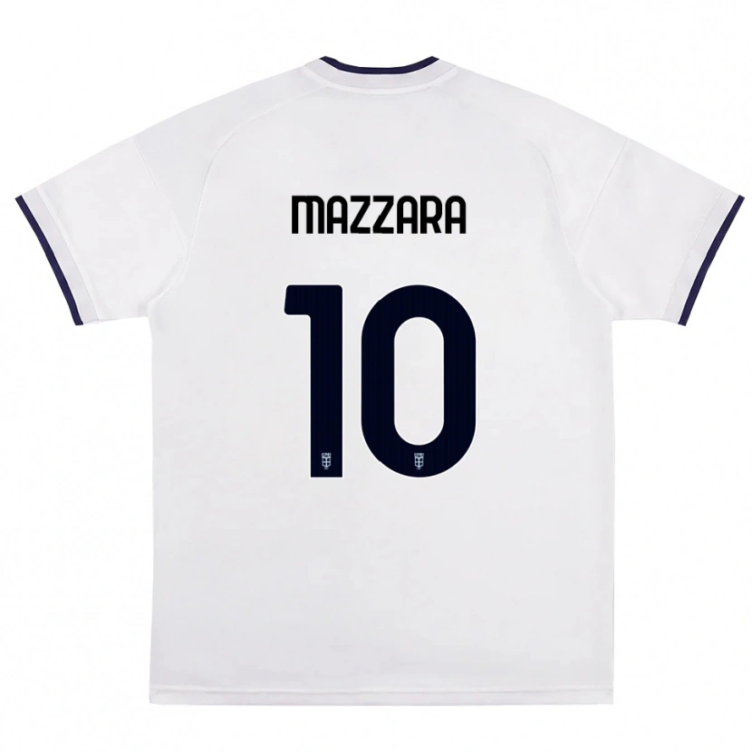 Danxen Kinder Cristian Mazzara #10 Weiß Rot Königsblau Auswärtstrikot Trikot 2026/27 T-Shirt