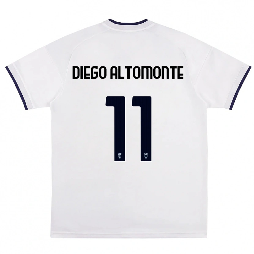 Danxen Kinder Thomas Diego Altomonte #11 Weiß Rot Königsblau Auswärtstrikot Trikot 2026/27 T-Shirt