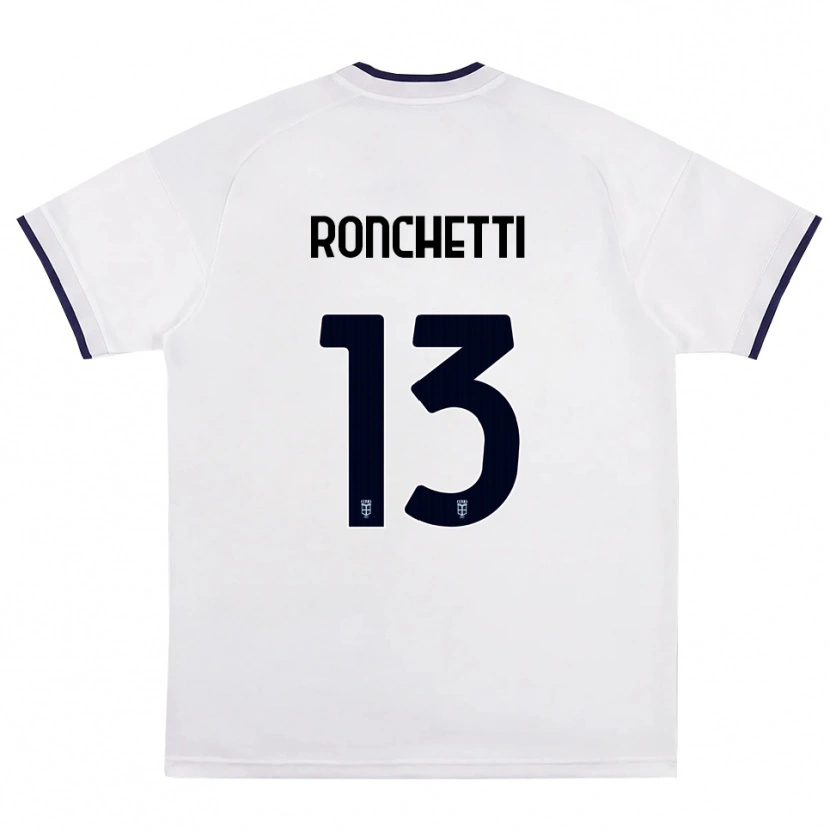 Danxen Kinder Fabio Ronchetti #13 Weiß Rot Königsblau Auswärtstrikot Trikot 2026/27 T-Shirt