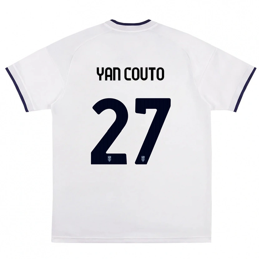 Danxen Kinder Yan Couto #27 Weiß Rot Königsblau Auswärtstrikot Trikot 2026/27 T-Shirt