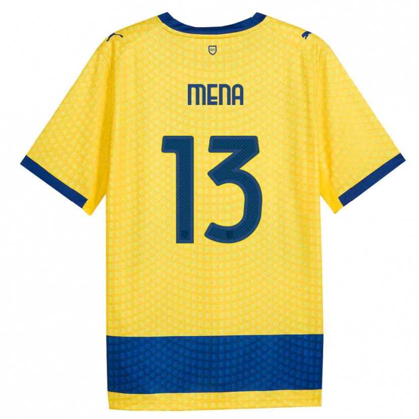 Danxen Kinder Marlon Mena #13 Gelb Blau Schwarz Auswärtstrikot Trikot 2026/27 T-Shirt