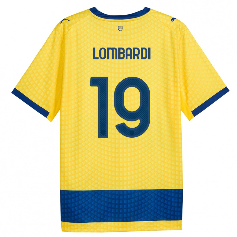 Danxen Kinder Gabriel Lombardi #19 Gelb Blau Schwarz Auswärtstrikot Trikot 2026/27 T-Shirt