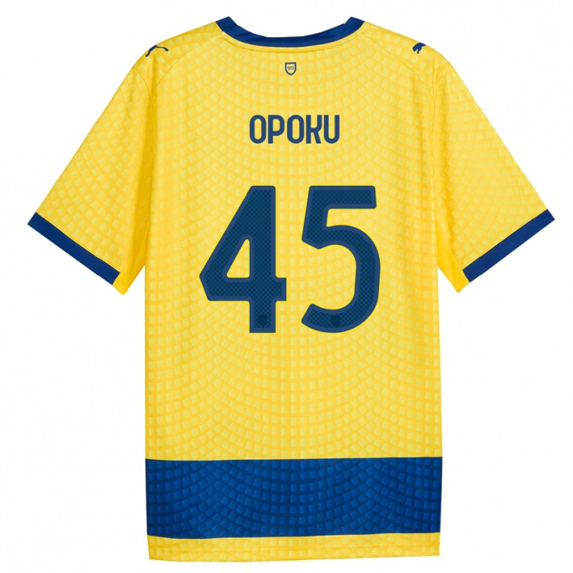 Danxen Kinder Mama Opoku #45 Gelb Blau Schwarz Auswärtstrikot Trikot 2026/27 T-Shirt
