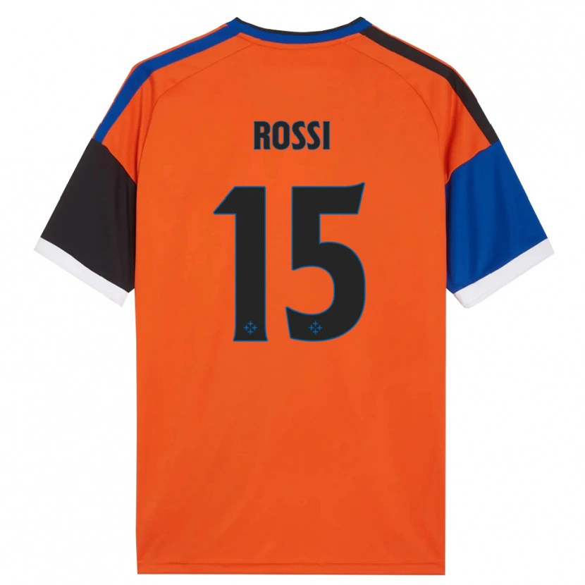 Danxen Kinder Jacopo Rossi #15 Orange Blau Schwarz Weiß Auswärtstrikot Trikot 2026/27 T-Shirt
