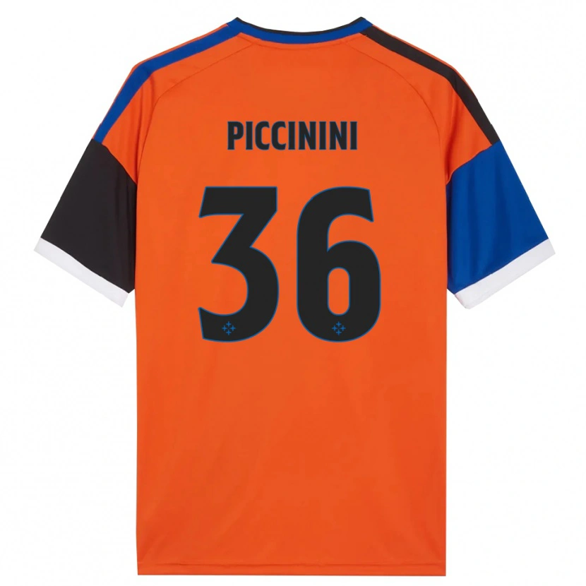 Danxen Kinder Gabriele Piccinini #36 Orange Blau Schwarz Weiß Auswärtstrikot Trikot 2026/27 T-Shirt