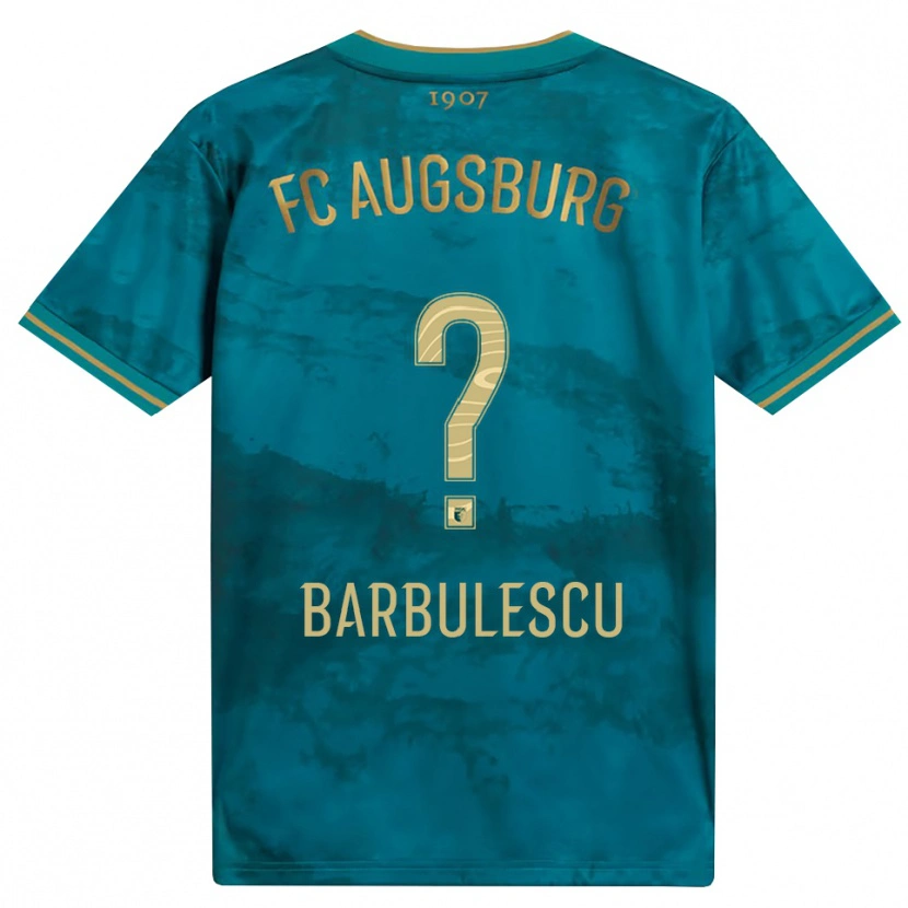 Danxen Kinder Luca Bărbulescu #0 Grün Braun Auswärtstrikot Trikot 2026/27 T-Shirt